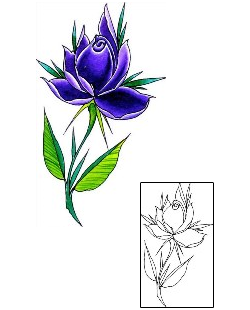 Flower Tattoo Plant Life tattoo | DFF-01201