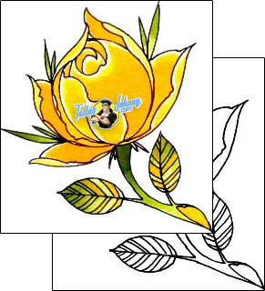Flower Tattoo plant-life-flowers-tattoos-damien-friesz-dff-01202