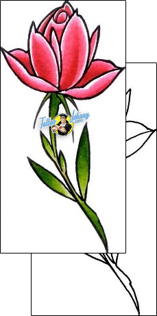 Flower Tattoo plant-life-flowers-tattoos-damien-friesz-dff-01206