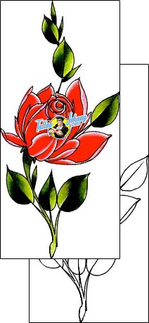 Flower Tattoo plant-life-flowers-tattoos-damien-friesz-dff-01211
