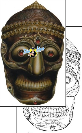 Skull Tattoo horror-skull-tattoos-damien-friesz-dff-01226