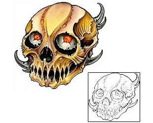 Devil - Demon Tattoo Horror tattoo | DFF-01319
