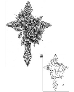 Rose Tattoo Religious & Spiritual tattoo | DFF-01365