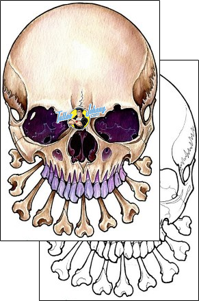 Skull Tattoo horror-skull-tattoos-damien-friesz-dff-01407
