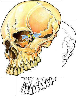 Skull Tattoo horror-skull-tattoos-damien-friesz-dff-01409