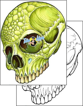 Skull Tattoo horror-skull-tattoos-damien-friesz-dff-01412