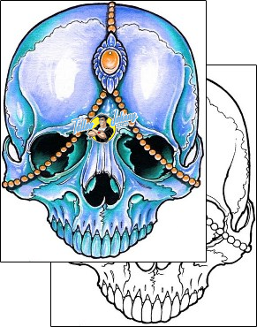 Skull Tattoo horror-skull-tattoos-damien-friesz-dff-01419