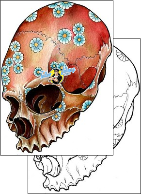 Skull Tattoo horror-skull-tattoos-damien-friesz-dff-01430