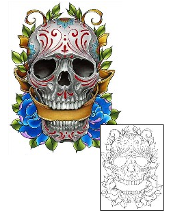 Day of the Dead Tattoo Plant Life tattoo | DFF-01440