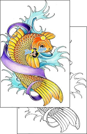 Fish Tattoo marine-life-fish-tattoos-damien-friesz-dff-01444