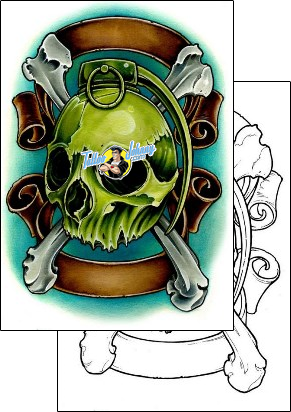 Skull Tattoo horror-skull-tattoos-damien-friesz-dff-01494