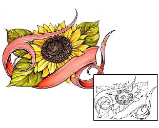 Sunflower Tattoo Plant Life tattoo | DFF-01500