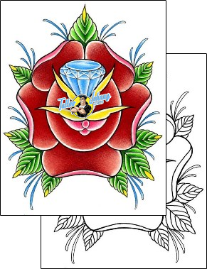 Rose Tattoo plant-life-rose-tattoos-damien-friesz-dff-01503