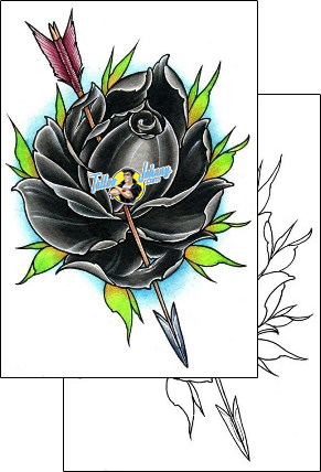 Rose Tattoo plant-life-rose-tattoos-damien-friesz-dff-01513