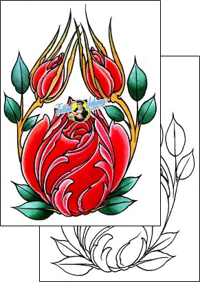 Rose Tattoo plant-life-rose-tattoos-damien-friesz-dff-01514