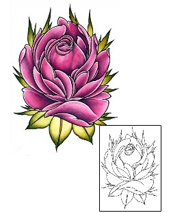 Rose Tattoo Plant Life tattoo | DFF-01520