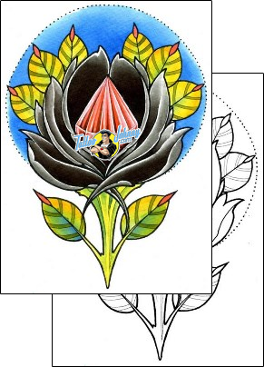 Rose Tattoo plant-life-rose-tattoos-damien-friesz-dff-01521