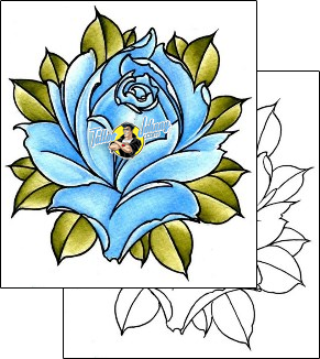 Rose Tattoo plant-life-rose-tattoos-damien-friesz-dff-01524