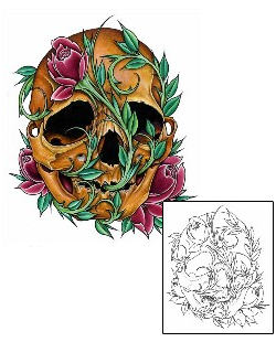 Featured Artist - Damien Friesz Tattoo Rochelle Skull Tattoo