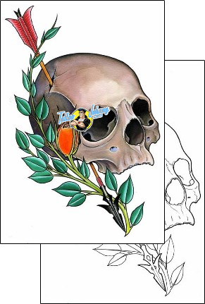 Horror Tattoo skull-tattoos-damien-friesz-dff-01624