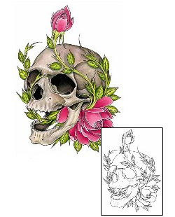 Featured Artist - Damien Friesz Tattoo Gabrianna Skull Tattoo