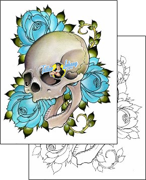 Horror Tattoo skull-tattoos-damien-friesz-dff-01627