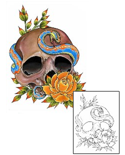 Featured Artist - Damien Friesz Tattoo Carlos Skull Tattoo