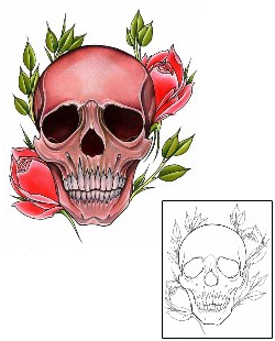 Scary Tattoo Raul Skull Tattoo