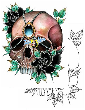 Jewel Tattoo skull-tattoos-damien-friesz-dff-01644