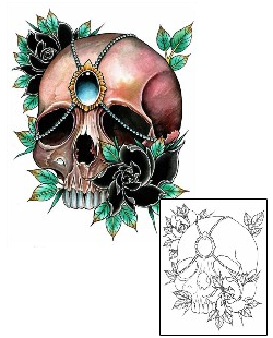 Featured Artist - Damien Friesz Tattoo Bradley Skull Tattoo