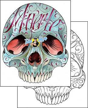 Horror Tattoo skull-tattoos-damien-friesz-dff-01648