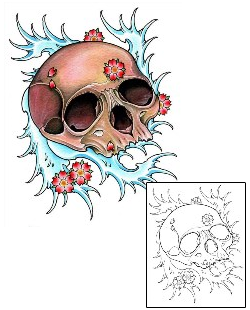 Cherry Blossom Tattoo Earl Skull Tattoo