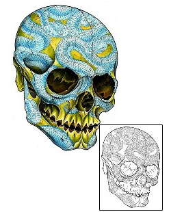 Featured Artist - Damien Friesz Tattoo Wade Skull Tattoo