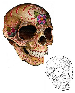 Day of the Dead Tattoo Fredrico Skull Tattoo