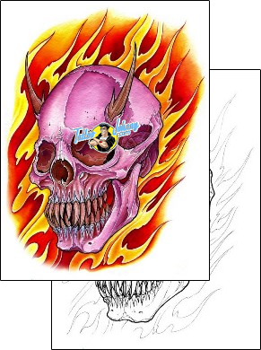 Horror Tattoo skull-tattoos-damien-friesz-dff-01674