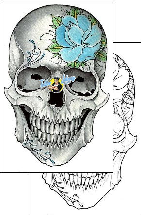 Horror Tattoo skull-tattoos-damien-friesz-dff-01679