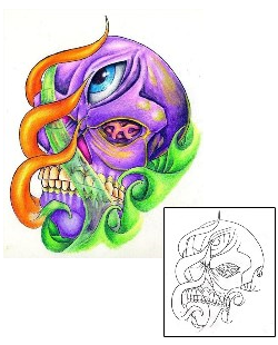 Scary Tattoo Miscellaneous tattoo | DGF-00167