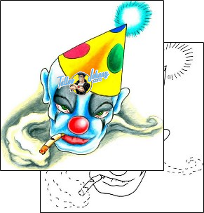 Clown Tattoo clown-tattoos-don-furbush-dhf-00013