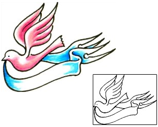 Dove Tattoo For Women tattoo | DHF-00043