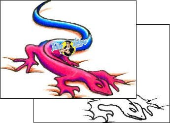 Lizard Tattoo reptiles-and-amphibians-lizard-tattoos-don-furbush-dhf-00049