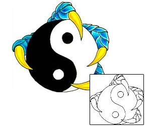 Yin Yang Tattoo Miscellaneous tattoo | DHF-00050