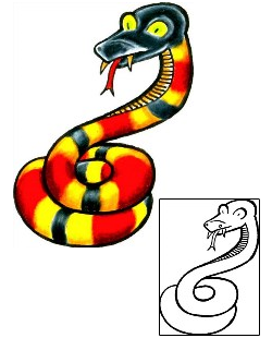 Snake Tattoo Horror tattoo | DHF-00059