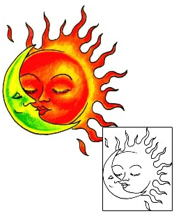 Sun Tattoo Astronomy tattoo | DHF-00079