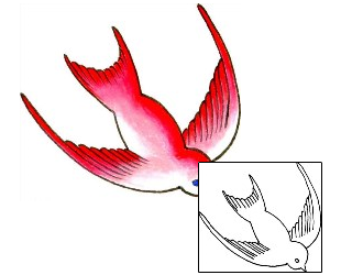 Swallow Tattoo Animal tattoo | DHF-00088