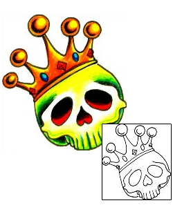 Crown Tattoo Horror tattoo | DHF-00093