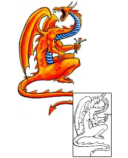 Dragon Tattoo Mythology tattoo | DHF-00138