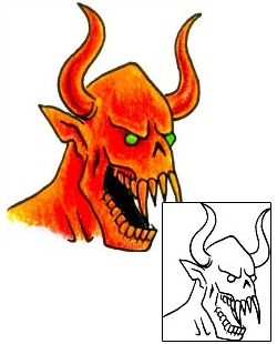 Devil - Demon Tattoo Horror tattoo | DHF-00214