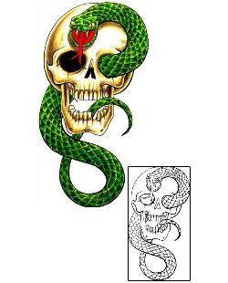 Snake Tattoo Horror tattoo | DHF-00247