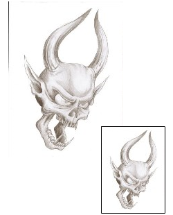 Devil - Demon Tattoo Horror tattoo | DHF-00255