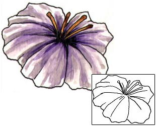 Hibiscus Tattoo Plant Life tattoo | DHF-00258